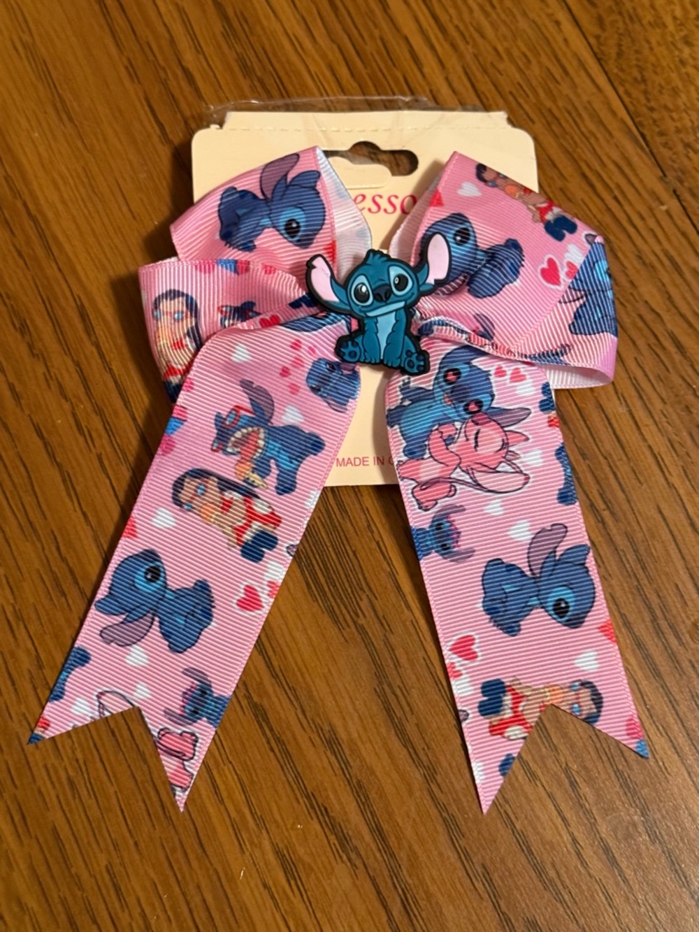 3 for $15 🩷 Pink Stitch Character Hair Bow